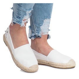 Bílé espadrilky s knoflíky Dolita bílý 2