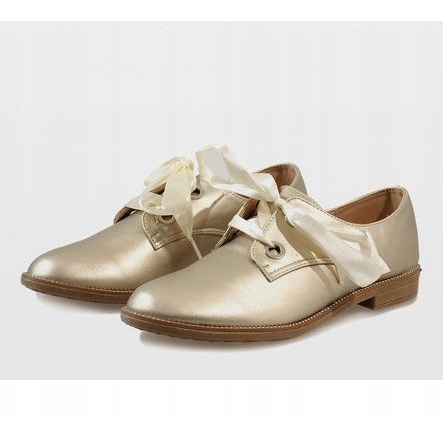 Zlaté šněrovací boty 188-233 zlatý žlutá 1