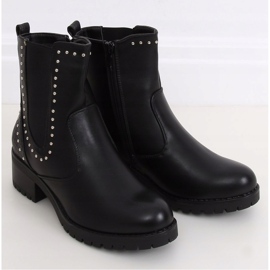 Černé boty pro ženy s cvočky UL309 Black černý 1
