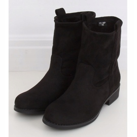 Dámské černé semišové boty ST-18P Black černý 1