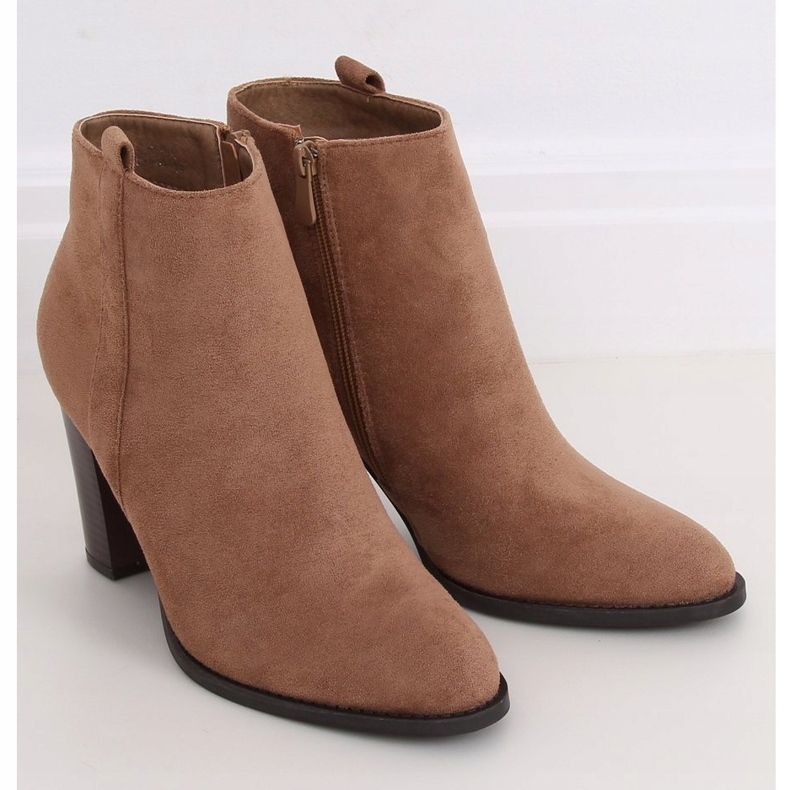 Klasické béžové vysoké podpatky UK09P Béžové béžový hnědý 1