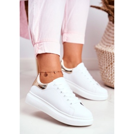 Dámská sportovní obuv Lu Boo bílá metalíza zlatá Matilda bílý žlutá 1