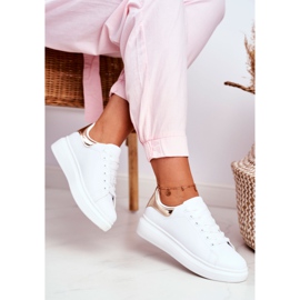 Dámská sportovní obuv Lu Boo bílá metalíza zlatá Matilda bílý žlutá 2