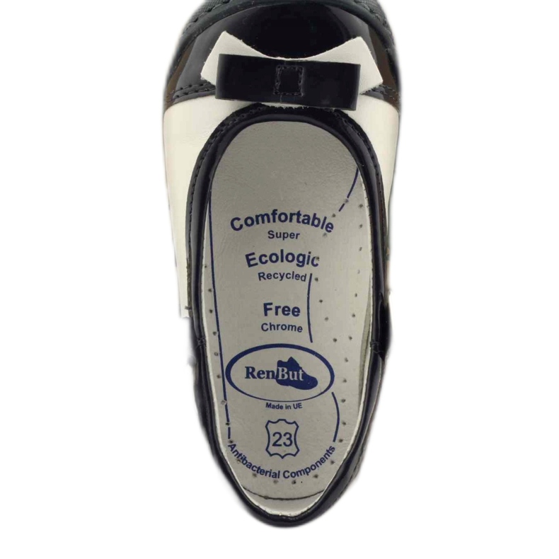 Dětské boty Ballerinas Ren But 1405 tmavě modré bílý 5