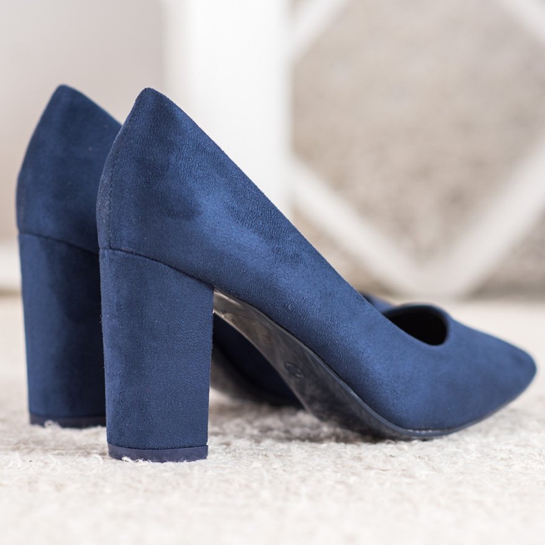 Small Swan Námořnická modrá čerpadla na pilíři modrý 2