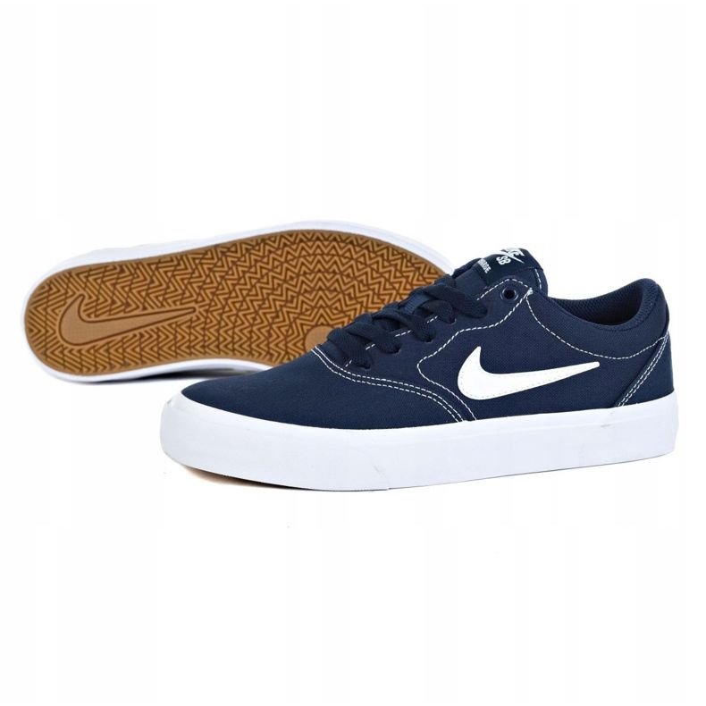 Boty Nike Sb Charge Cnvs Jr CQ0260-400 námořnická modř šedá 1