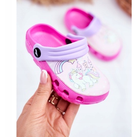 Dětské pantofle Pěnové Crocs Pink Ponies Pony růžový 2