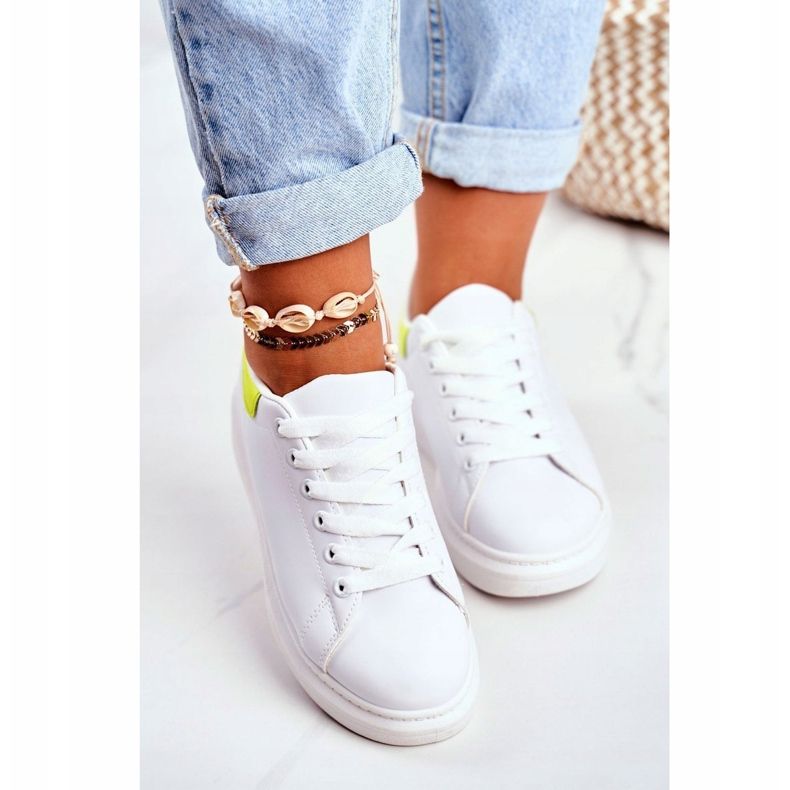 Dámské sportovní boty Lu Boo White Matilda bílý žlutá 1