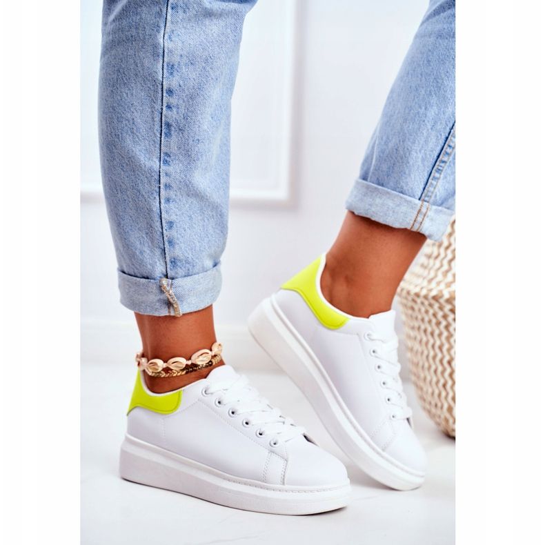 Dámské sportovní boty Lu Boo White Matilda bílý žlutá 2