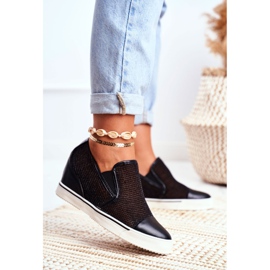 Dámské tenisky Lu Boo se síťovinou Black Morgono černá 1