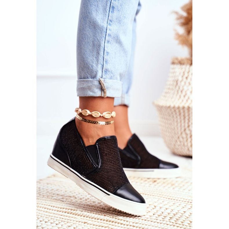 Dámské tenisky Lu Boo se síťovinou Black Morgono černá 1