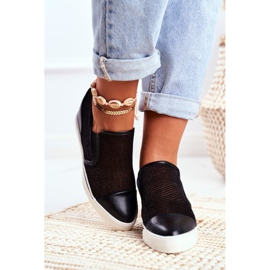 Dámské tenisky Lu Boo se síťovinou Black Morgono černá 2