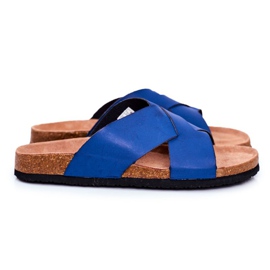 Pánské pantofle Big Star Navy Blue DD174602 námořnická modř modrý 1