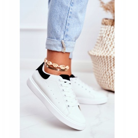 PS1 Dámské sportovní boty bílé barvy s černým podpatkem Milly bílý černá 2 PS1 Dámské sportovní boty bílé barvy s černým podpatkem Milly bílý černá 2