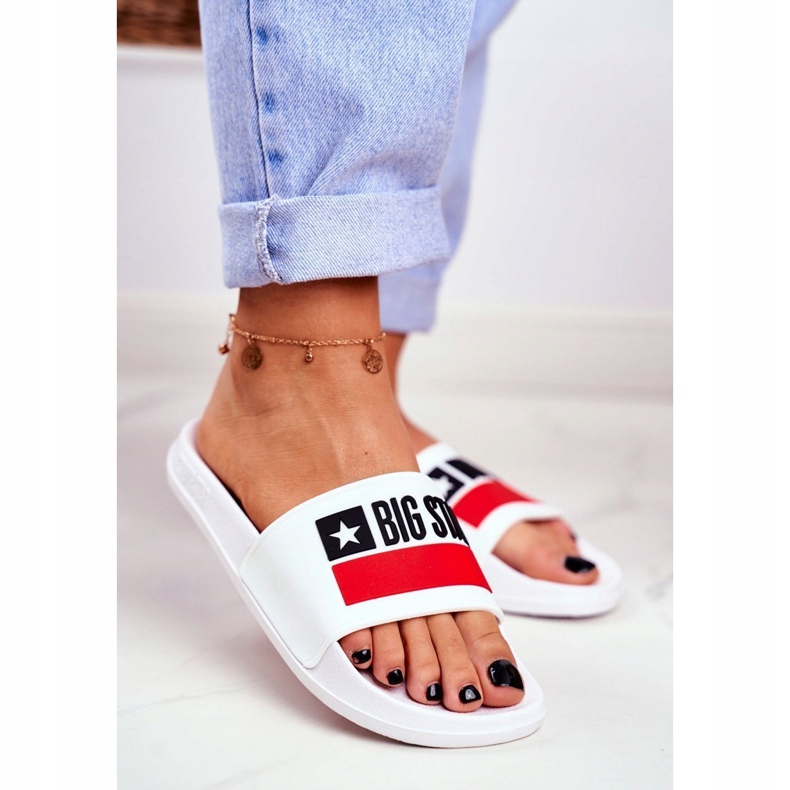 Dámské pantofle Big Star Classic White GG274047 bílý 1