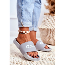 Dámské pantofle Big Star Grey GG274042 šedá 1