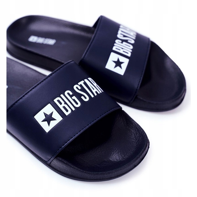 Pánské pantofle Big Star Rubber Navy Blue GG174931 námořnická modrá 1