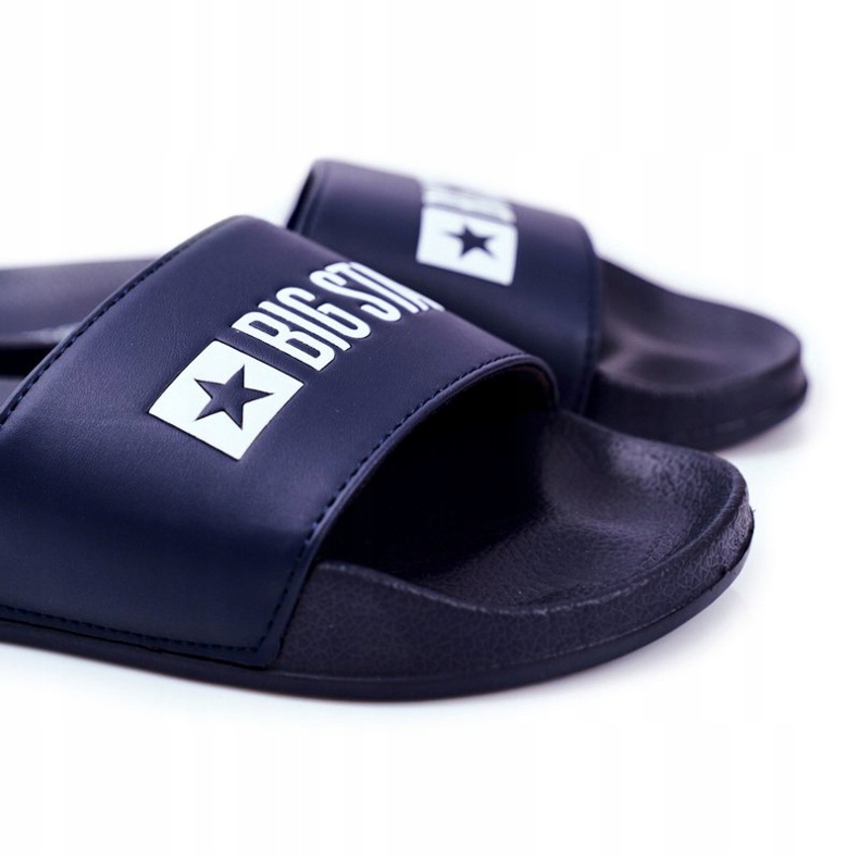 Pánské pantofle Big Star Rubber Navy Blue GG174931 námořnická modrá 2