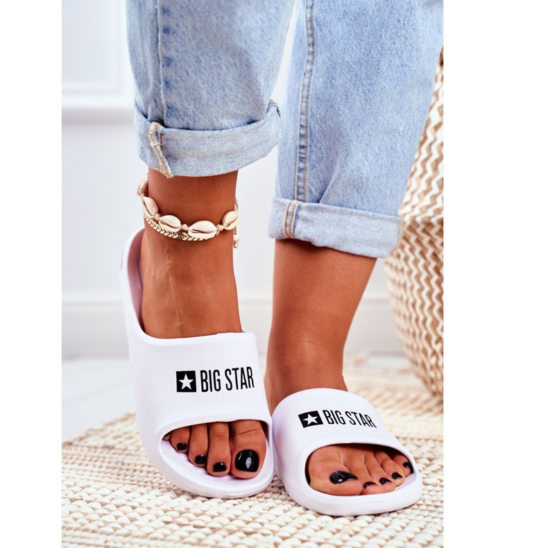 Dámské pantofle Big Star Air White GG274A026 bílý 1