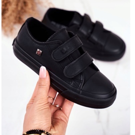 Dětské boty Tenisky Big Star se suchým zipem černé GG374009 černá 2