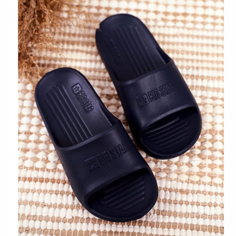 Pantofle Dětská mládež Big Star Navy Blue GG374810 modrý 1