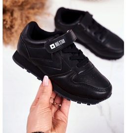 Sportovní dětské boty Big Star se suchým zipem černé GG374059 černá 2