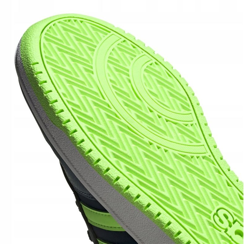 Boty Adidas Hoops 2.0 Jr FW3171 černá námořnická modrá zelená 1