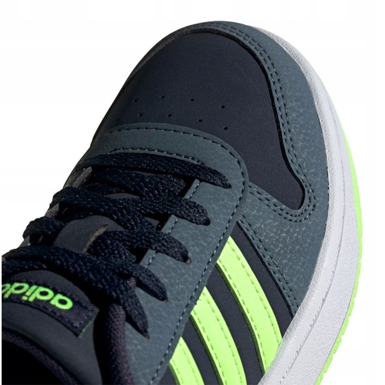 Boty Adidas Hoops 2.0 Jr FW3171 černý námořnická modř zelený 2