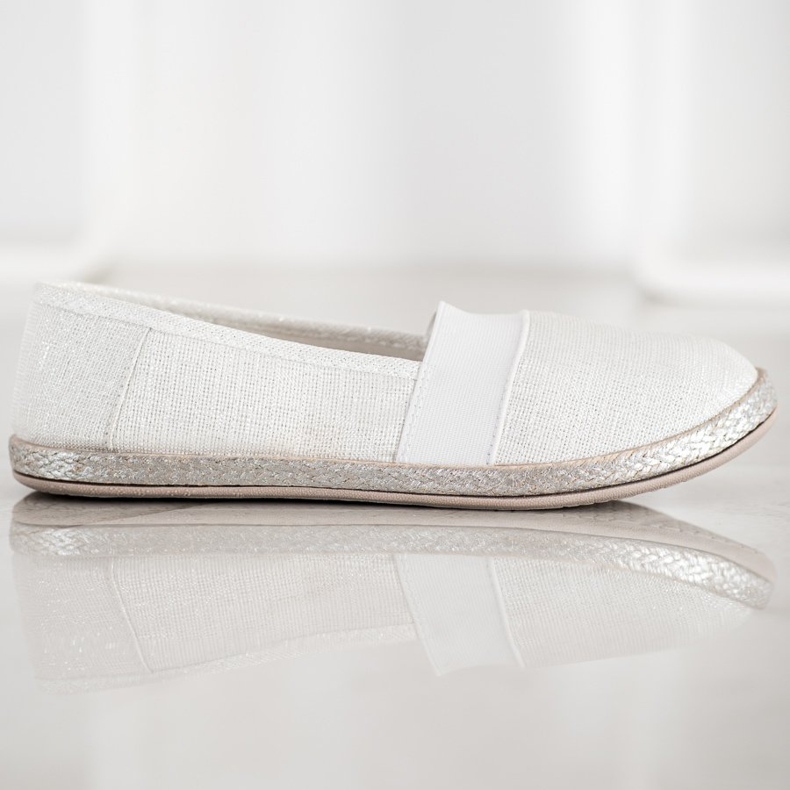 SHELOVET Stylové nazouvací tenisky bílý 2