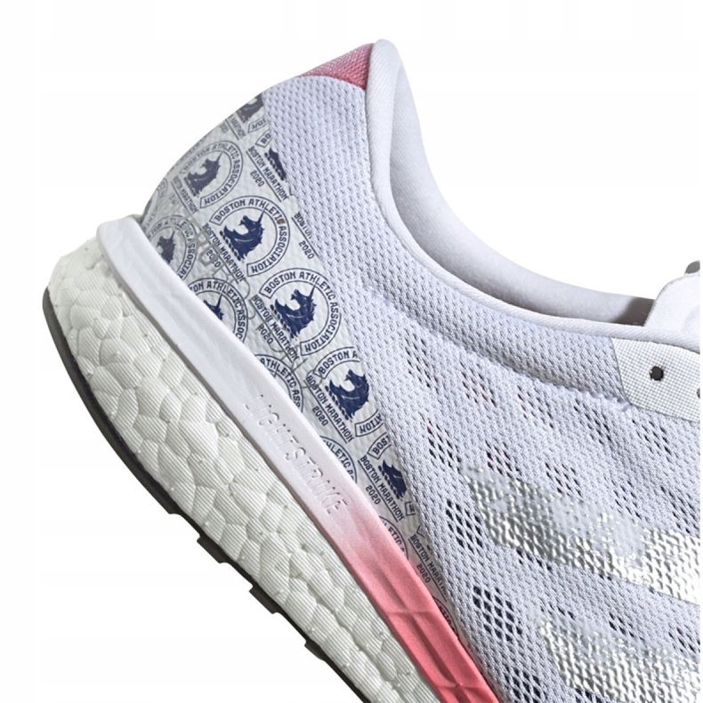 Běžecké boty adidas Adizero Boston 9 M FX8499 bílý červený šedá 1