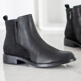 J. Star Elegantní černé boty černý 1