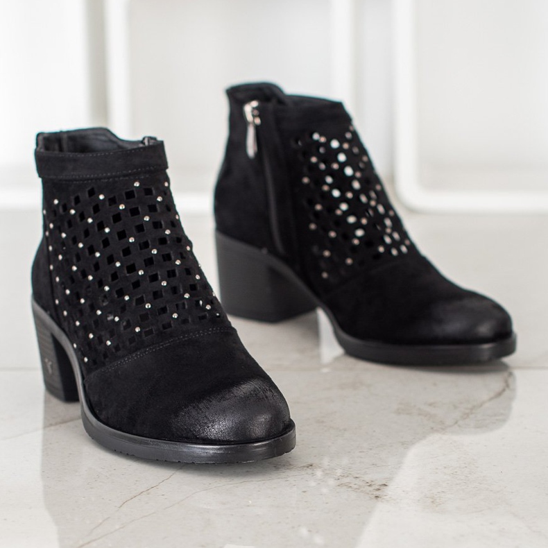 Prolamované boty VINCEZA černá 1