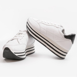 Bílá módní dámská sportovní obuv 230-3 bílý 1 Bílá módní dámská sportovní obuv 230-3 bílý 1