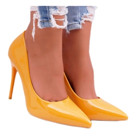 SEA Dámské vysoké podpatky Yellow Yanna žlutá 3