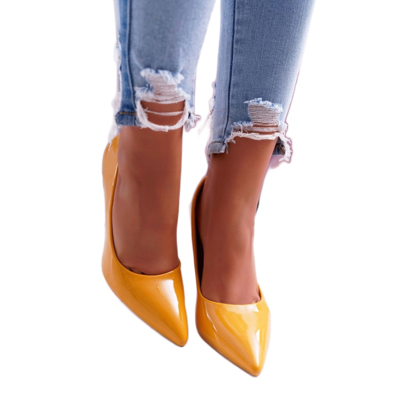 SEA Dámské vysoké podpatky Yellow Yanna žlutá 1