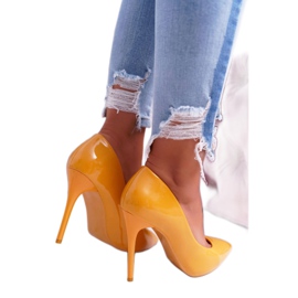 SEA Dámské vysoké podpatky Yellow Yanna žlutá 2