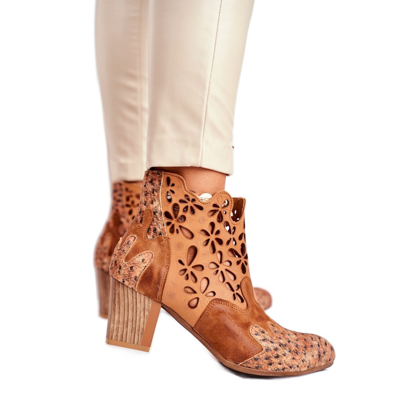 Dámské kozačky na vysokém podpatku Maciejka jarní červená 04369-29 béžový vícebarevný 1 Dámské kozačky na vysokém podpatku Maciejka jarní červená 04369-29 béžový vícebarevný 1