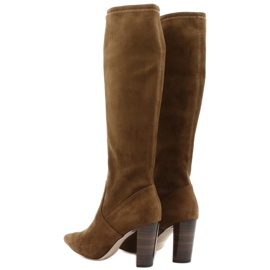 Dámské kozačky Caprice 25501-25 koňakové strečové vícebarevný 4