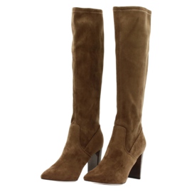 Dámské kozačky Caprice 25501-25 koňakové strečové vícebarevný 2