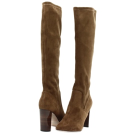 Dámské kozačky Caprice 25501-25 koňakové strečové vícebarevný 3