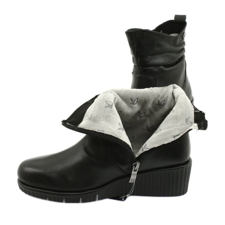 Caprice Walking On Air klínové boty černý 4