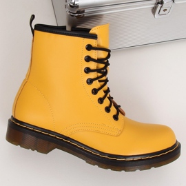 Boty se šněrovacím medem NC1019 Yellow žluť 1