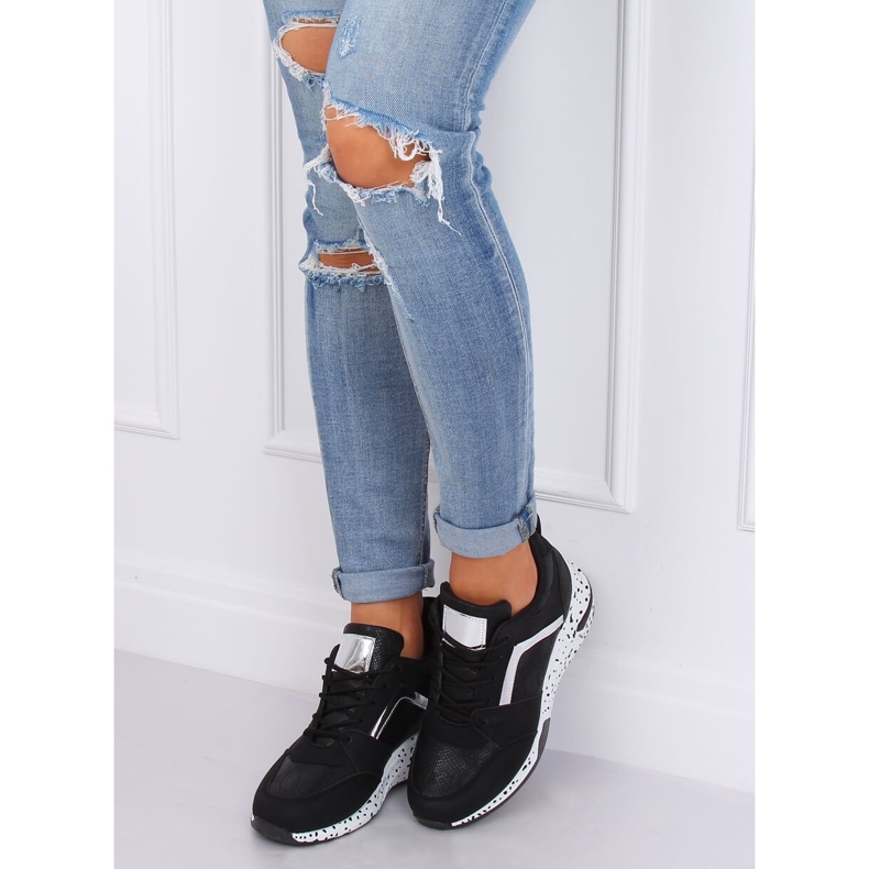 Černé černé sportovní boty C131 Negro černá 1