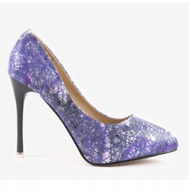 Fialové květinové špendlíky 0116-4 fialová vícebarevný 1