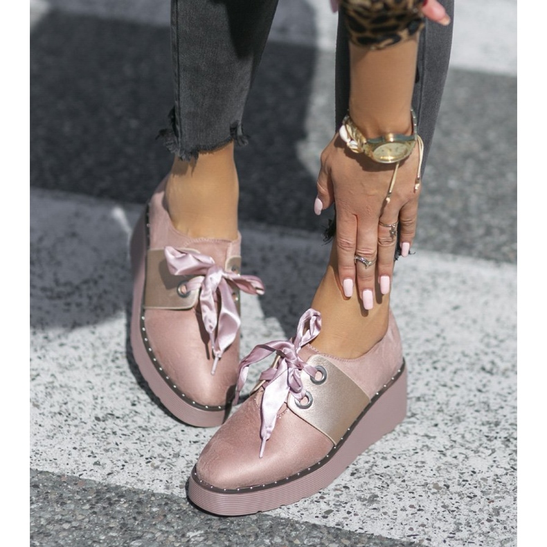 Růžové jazzové boty NC86 růžový 1