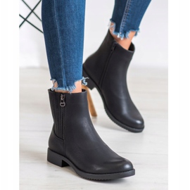 J. Star Vysoké boty s eko kůží černý 1