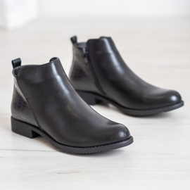 J. Star Boty na podpatku černý 1