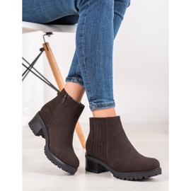 J. Star Klasické hnědé kozačky hnědý 2