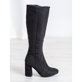 Seastar Semišové Boty Na Sloupu černá 1