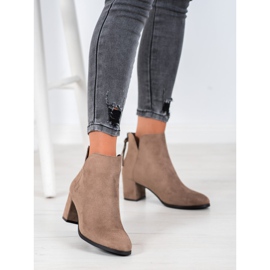 Zipové boty VINCEZA hnědý 2